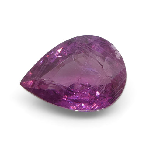 1.13ct Pear Pink Sapphire from Tanzania Unheated