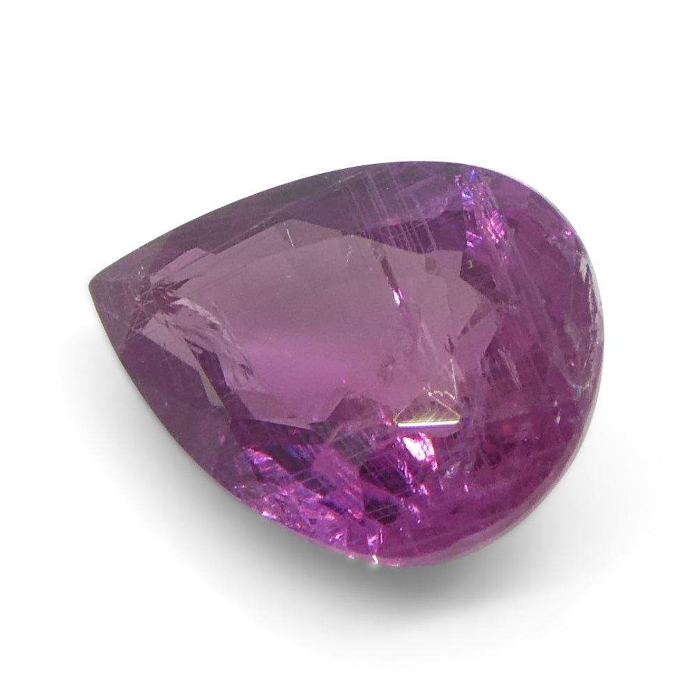 1.13ct Pear Pink Sapphire from Tanzania Unheated - Skyjems Wholesale Gemstones