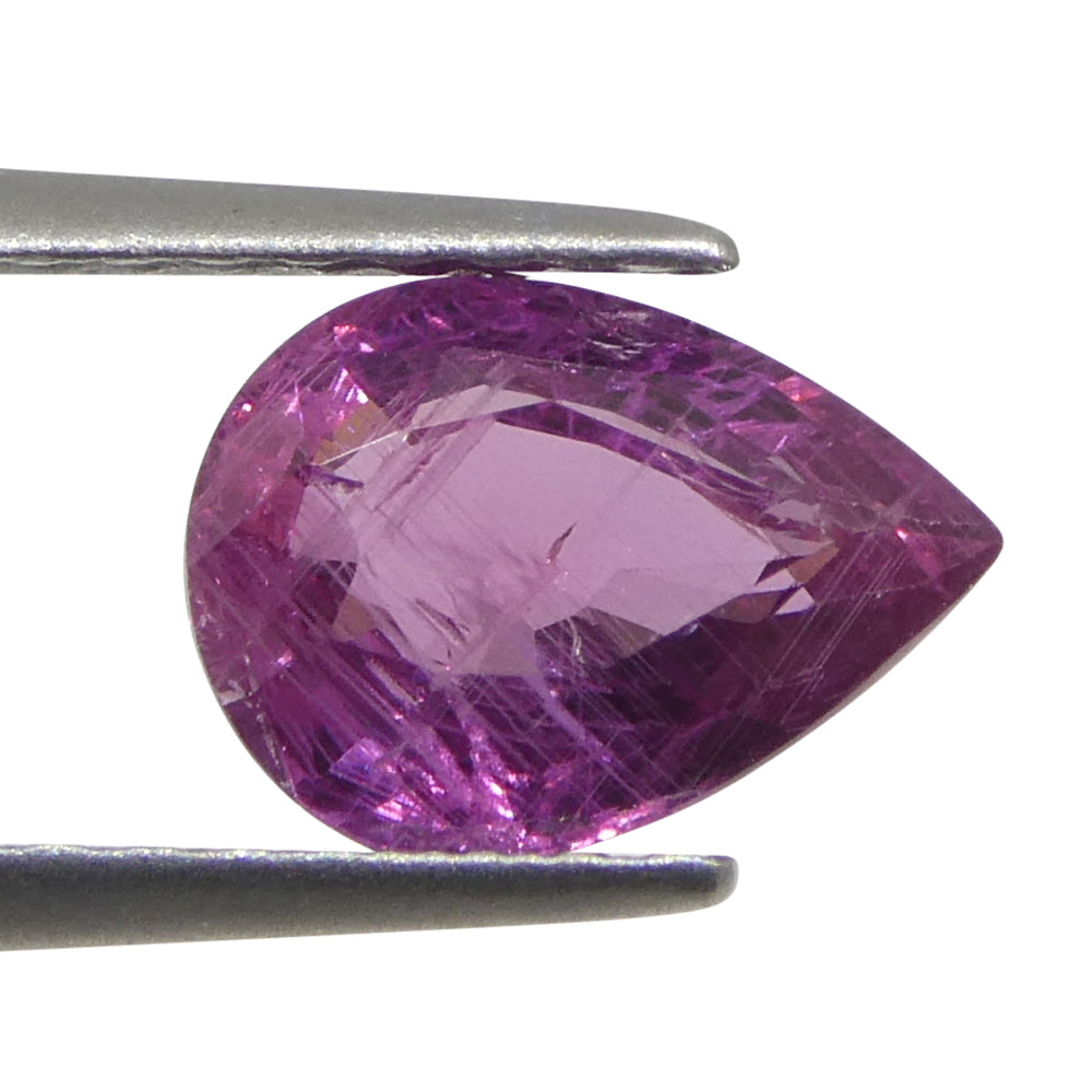 1.13ct Pear Pink Sapphire from Tanzania Unheated - Skyjems Wholesale Gemstones