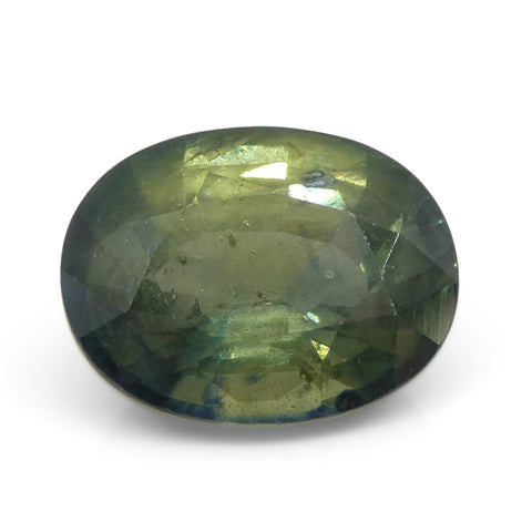 2.58ct Oval Teal Green Sapphire from Tanzania