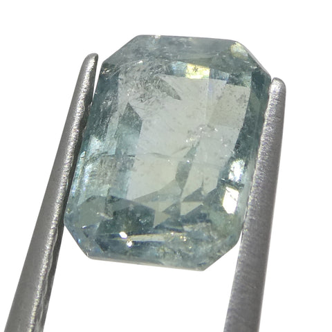 2.51ct Octagonal/Emerald Cut Greenish-Blue Teal Sapphire from Tanzania Unheated