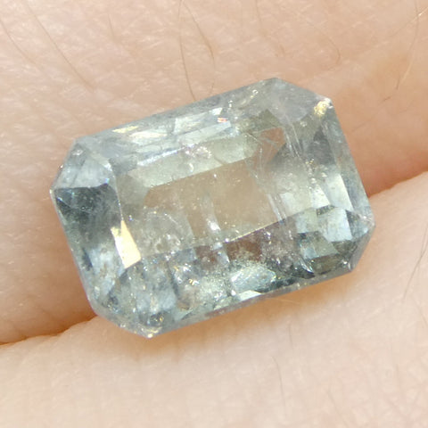 2.51ct Octagonal/Emerald Cut Greenish-Blue Teal Sapphire from Tanzania Unheated