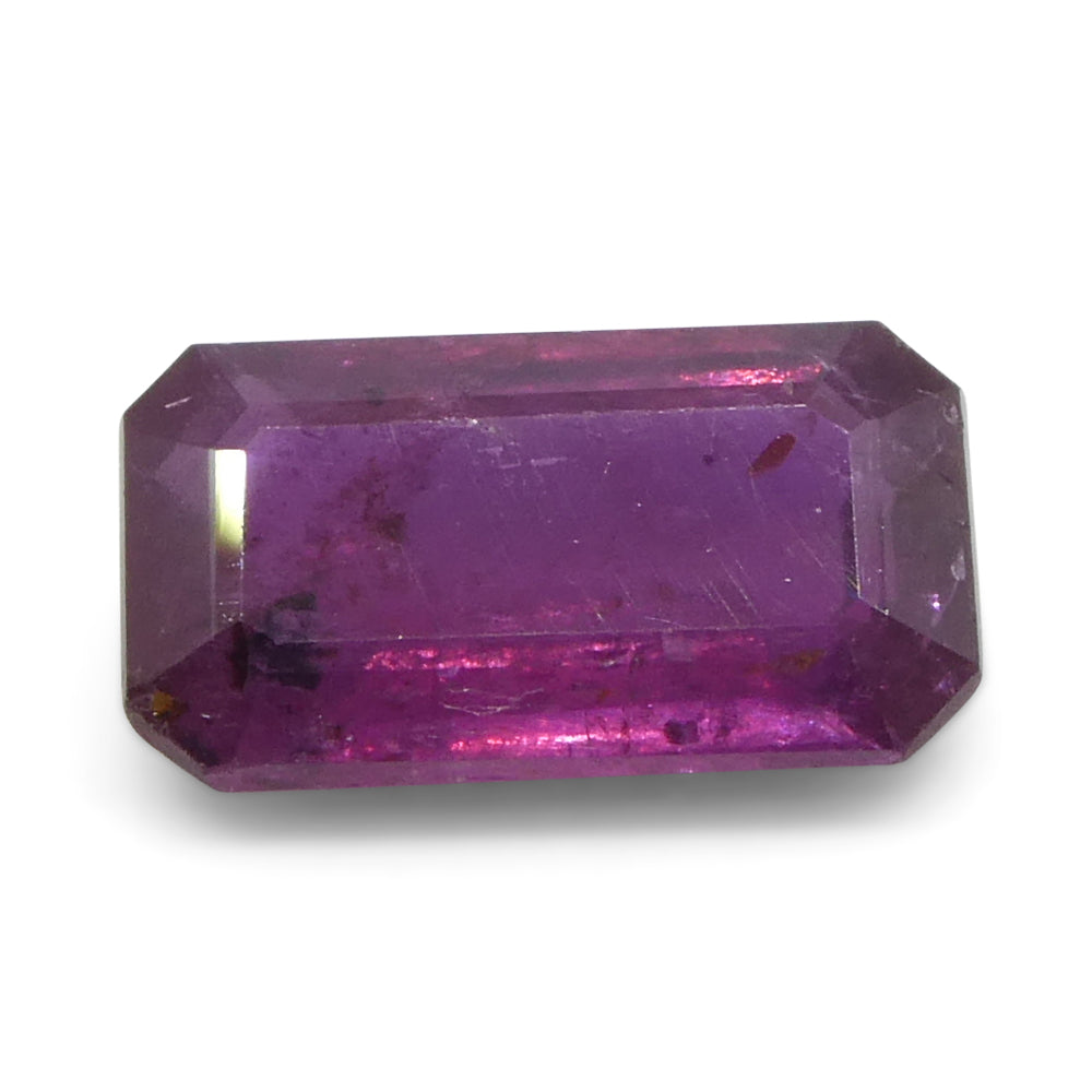 Sapphire 1.65 cts 9.10 x 5.02 x 2.93 mm Octagonal/Emerald Cut Purplish Pink  $660