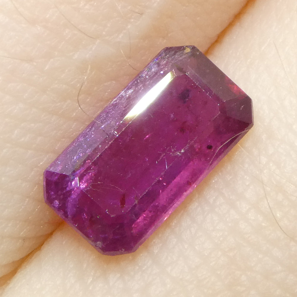 1.65ct Octagonal/Emerald Cut Pink Sapphire from Tanzania - Skyjems Wholesale Gemstones