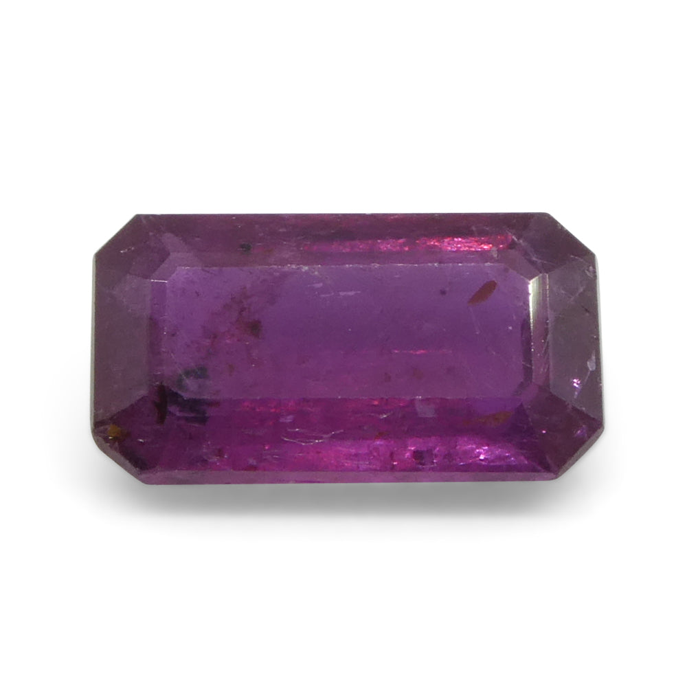 1.65ct Octagonal/Emerald Cut Pink Sapphire from Tanzania - Skyjems Wholesale Gemstones