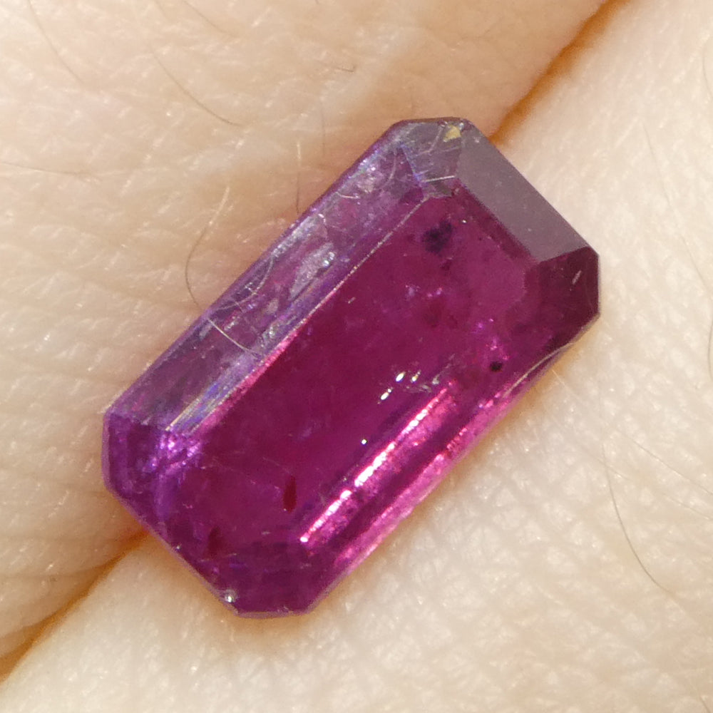 1.65ct Octagonal/Emerald Cut Pink Sapphire from Tanzania - Skyjems Wholesale Gemstones