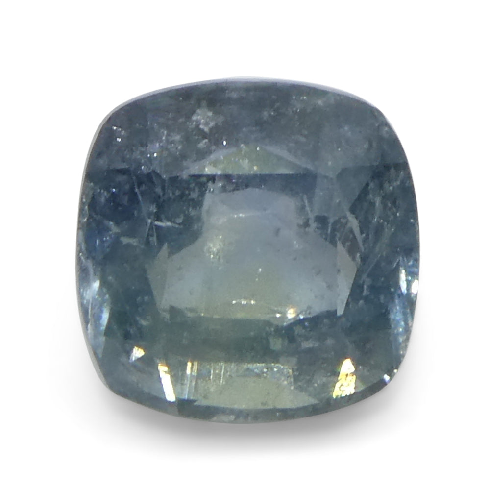 1.68ct Cushion Greenish-Blue Teal Sapphire from Tanzania - Skyjems Wholesale Gemstones