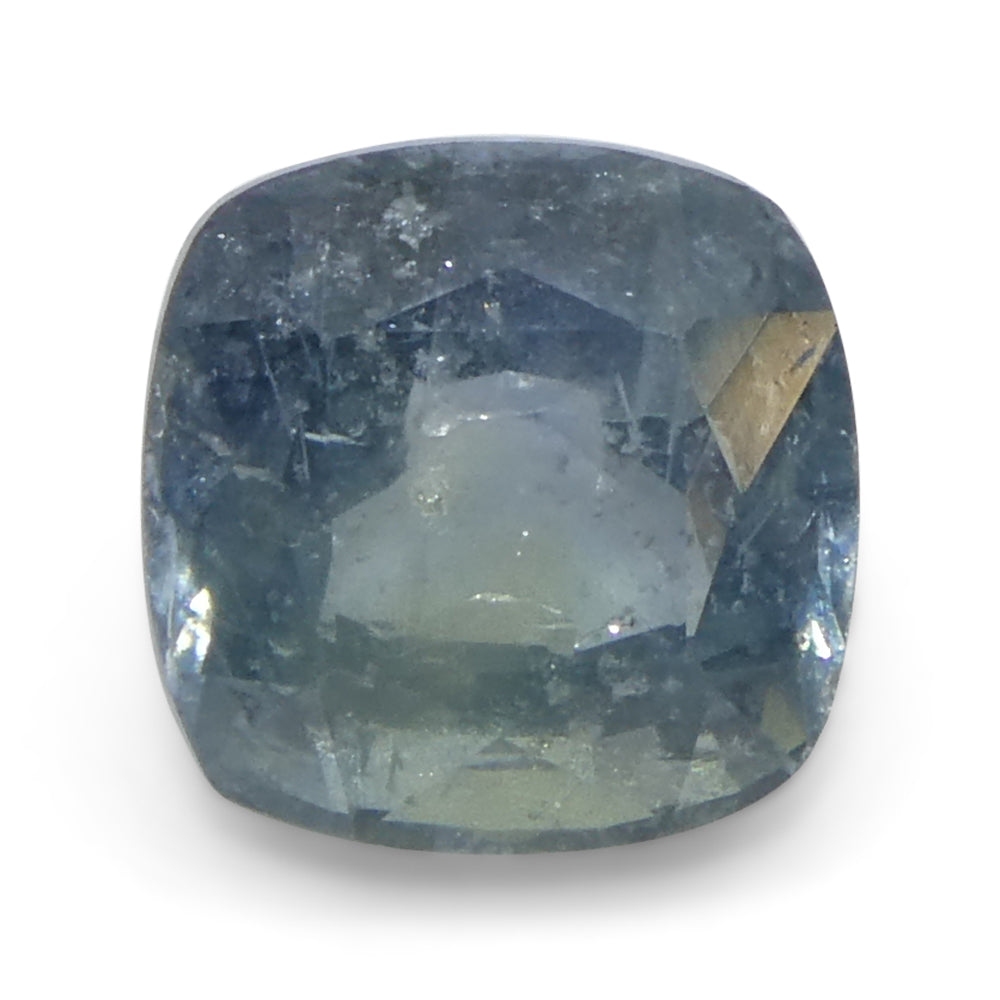 1.68ct Cushion Greenish-Blue Teal Sapphire from Tanzania - Skyjems Wholesale Gemstones