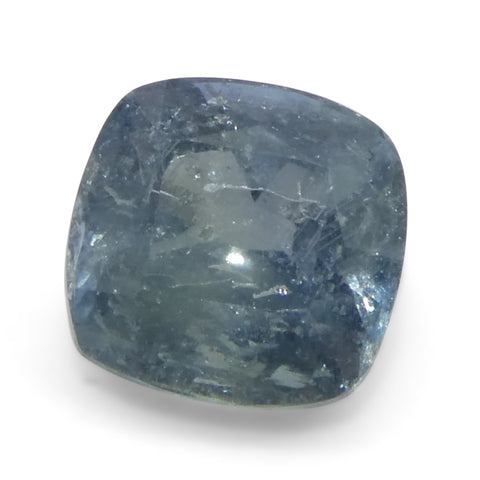 1.68ct Cushion Greenish-Blue Teal Sapphire from Tanzania