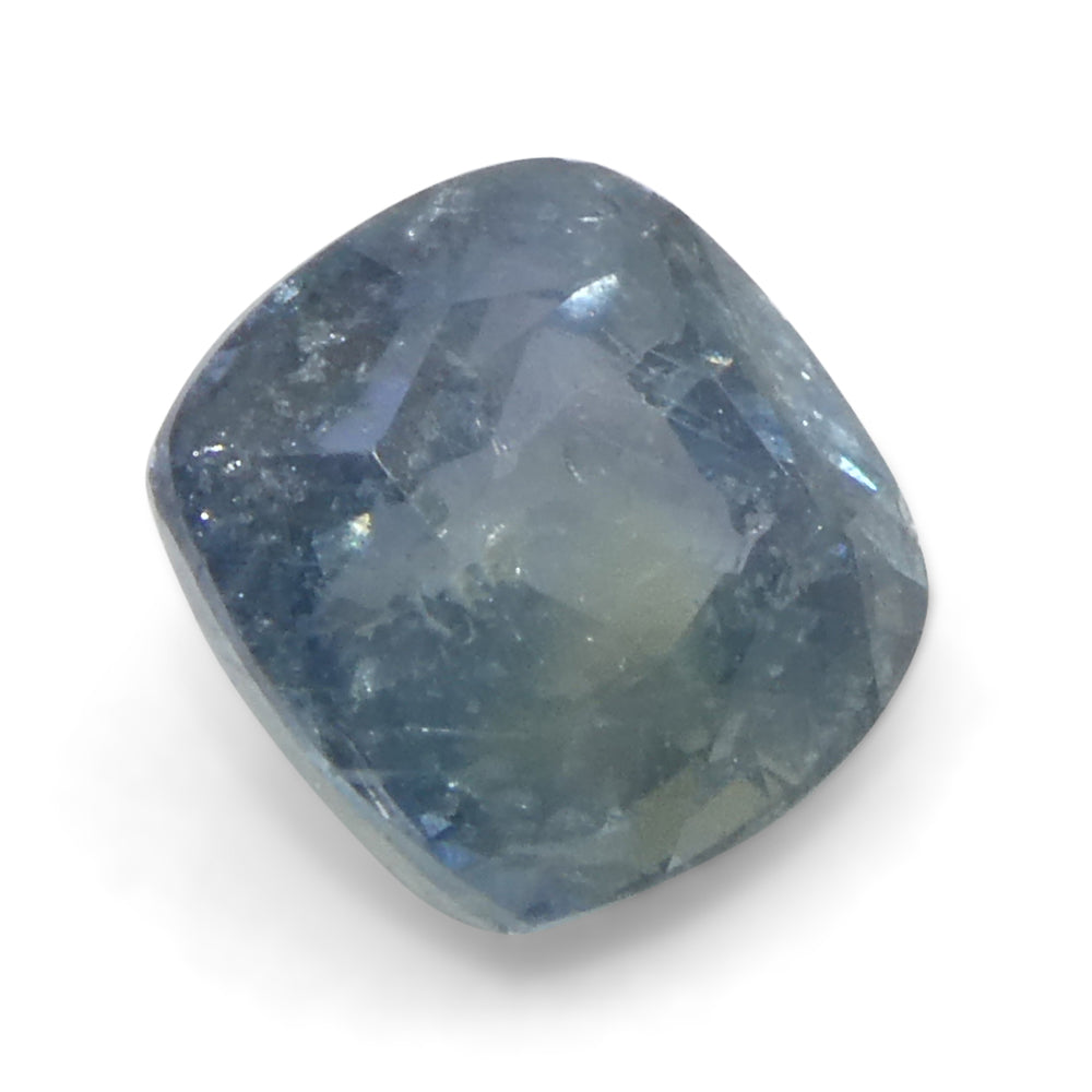 1.68ct Cushion Greenish-Blue Teal Sapphire from Tanzania - Skyjems Wholesale Gemstones