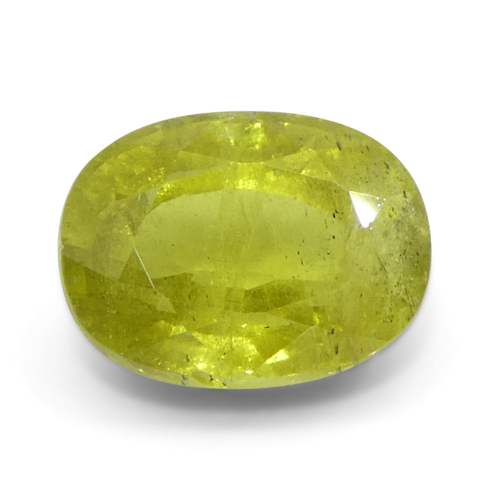 1.58ct Cushion Yellow Sapphire from Tanzania