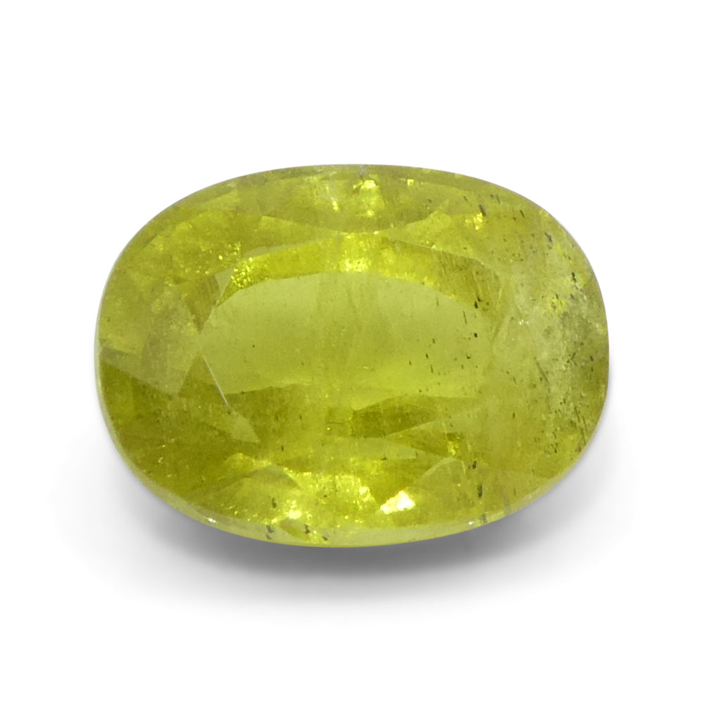 1.58ct Cushion Yellow Sapphire from Tanzania - Skyjems Wholesale Gemstones