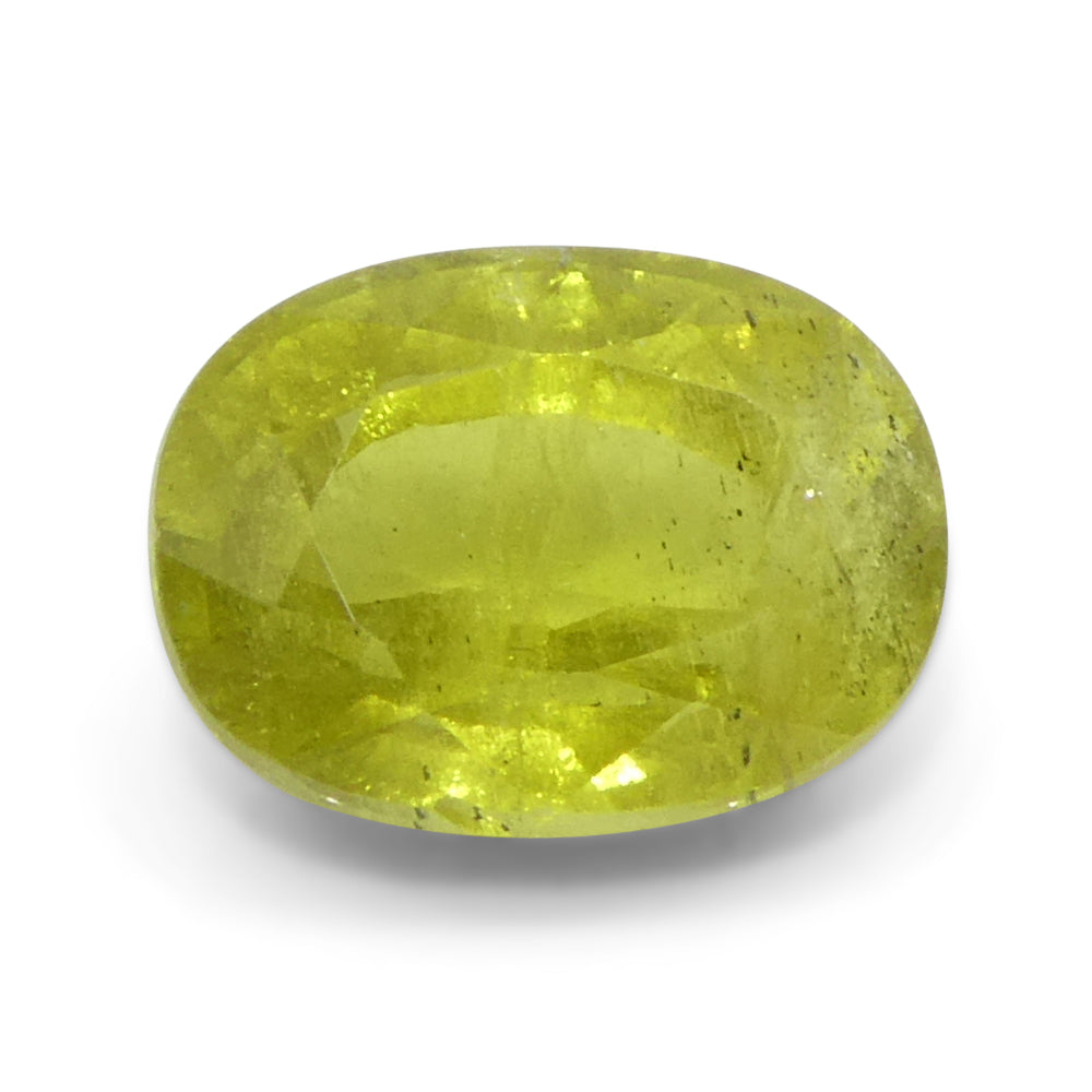 1.58ct Cushion Yellow Sapphire from Tanzania - Skyjems Wholesale Gemstones