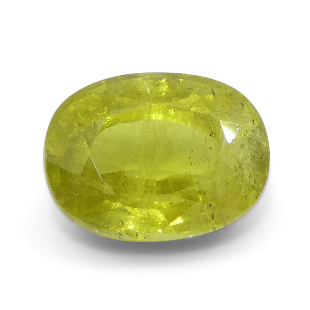 1.58ct Cushion Yellow Sapphire from Tanzania - Skyjems Wholesale Gemstones