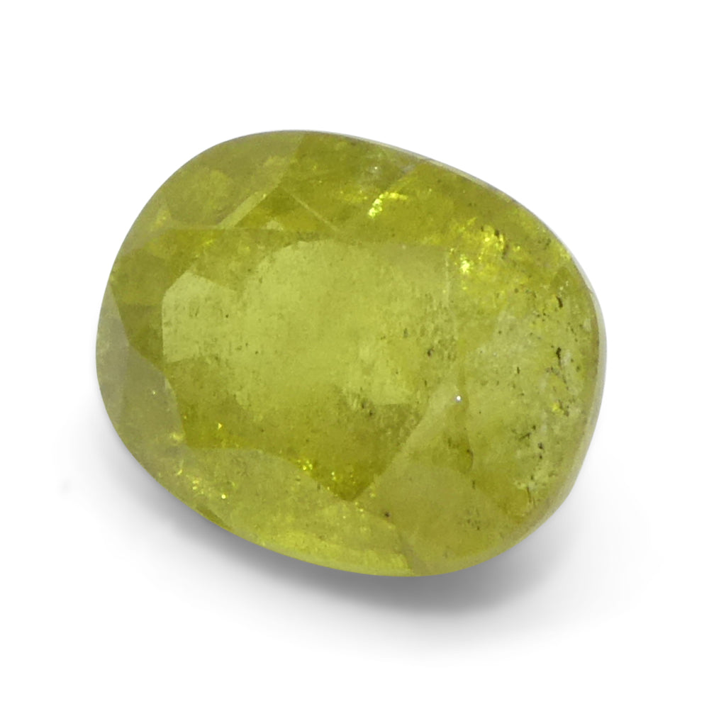 1.58ct Cushion Yellow Sapphire from Tanzania - Skyjems Wholesale Gemstones