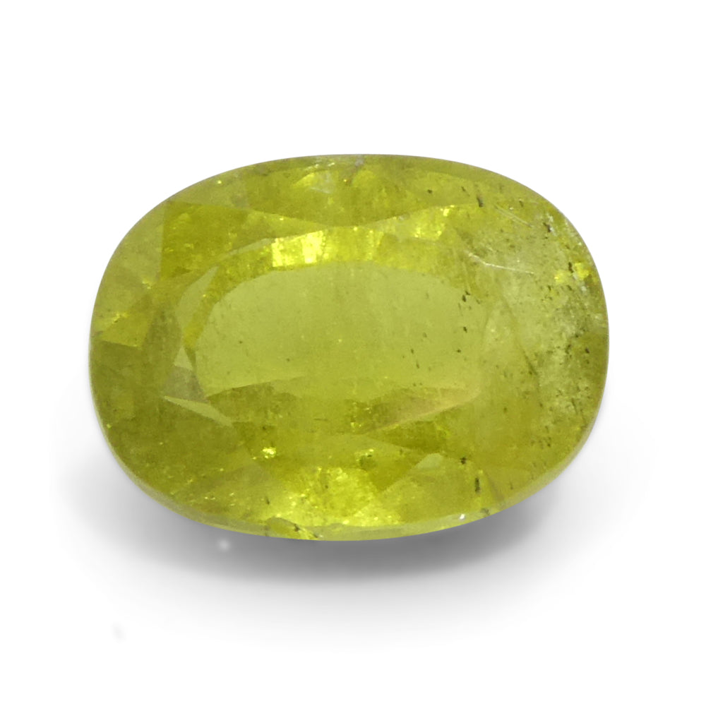 1.58ct Cushion Yellow Sapphire from Tanzania - Skyjems Wholesale Gemstones