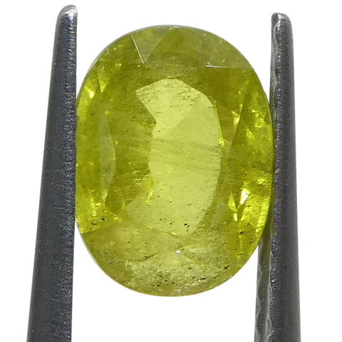 1.58ct Cushion Yellow Sapphire from Tanzania