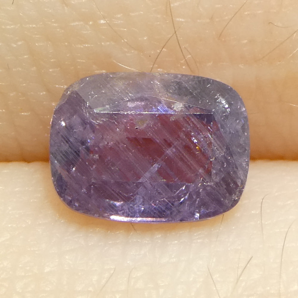 1.45ct Cushion Purple Sapphire from Tanzania Unheated - Skyjems Wholesale Gemstones