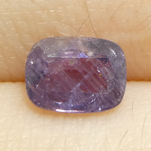 1.45ct Cushion Purple Sapphire from Tanzania Unheated