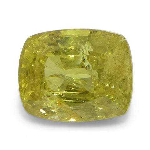 1.52ct Cushion Yellow Sapphire from Tanzania