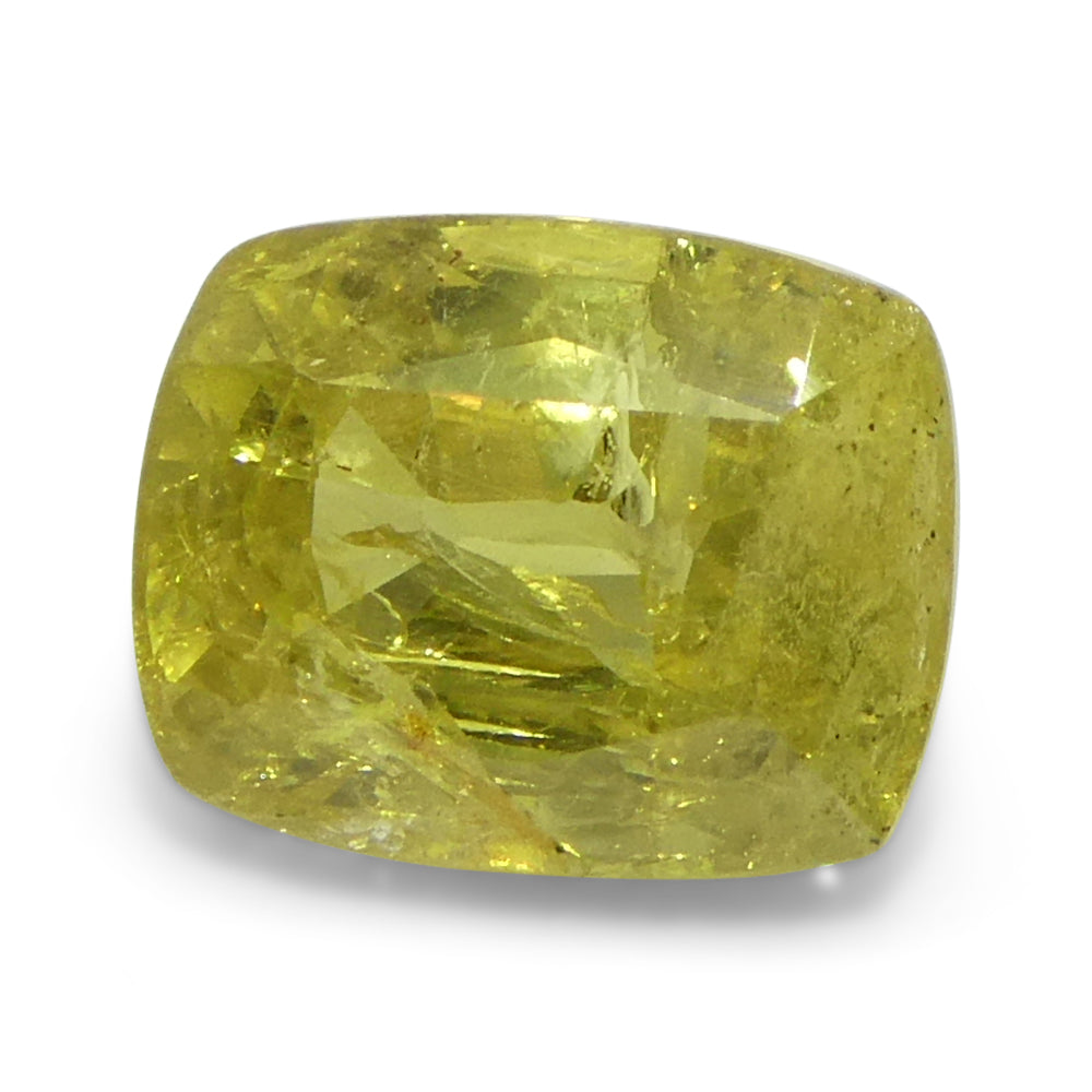 1.52ct Cushion Yellow Sapphire from Tanzania - Skyjems Wholesale Gemstones