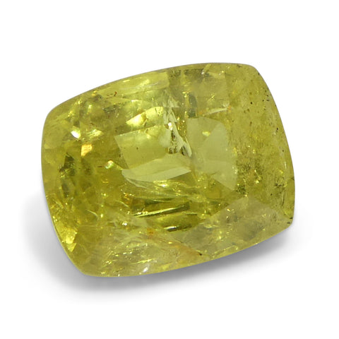 1.52ct Cushion Yellow Sapphire from Tanzania