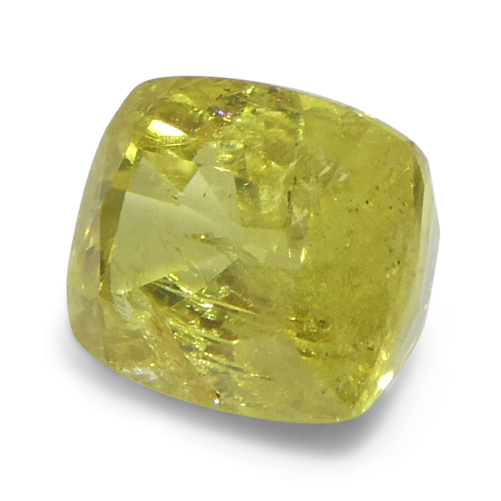 1.52ct Cushion Yellow Sapphire from Tanzania - Skyjems Wholesale Gemstones