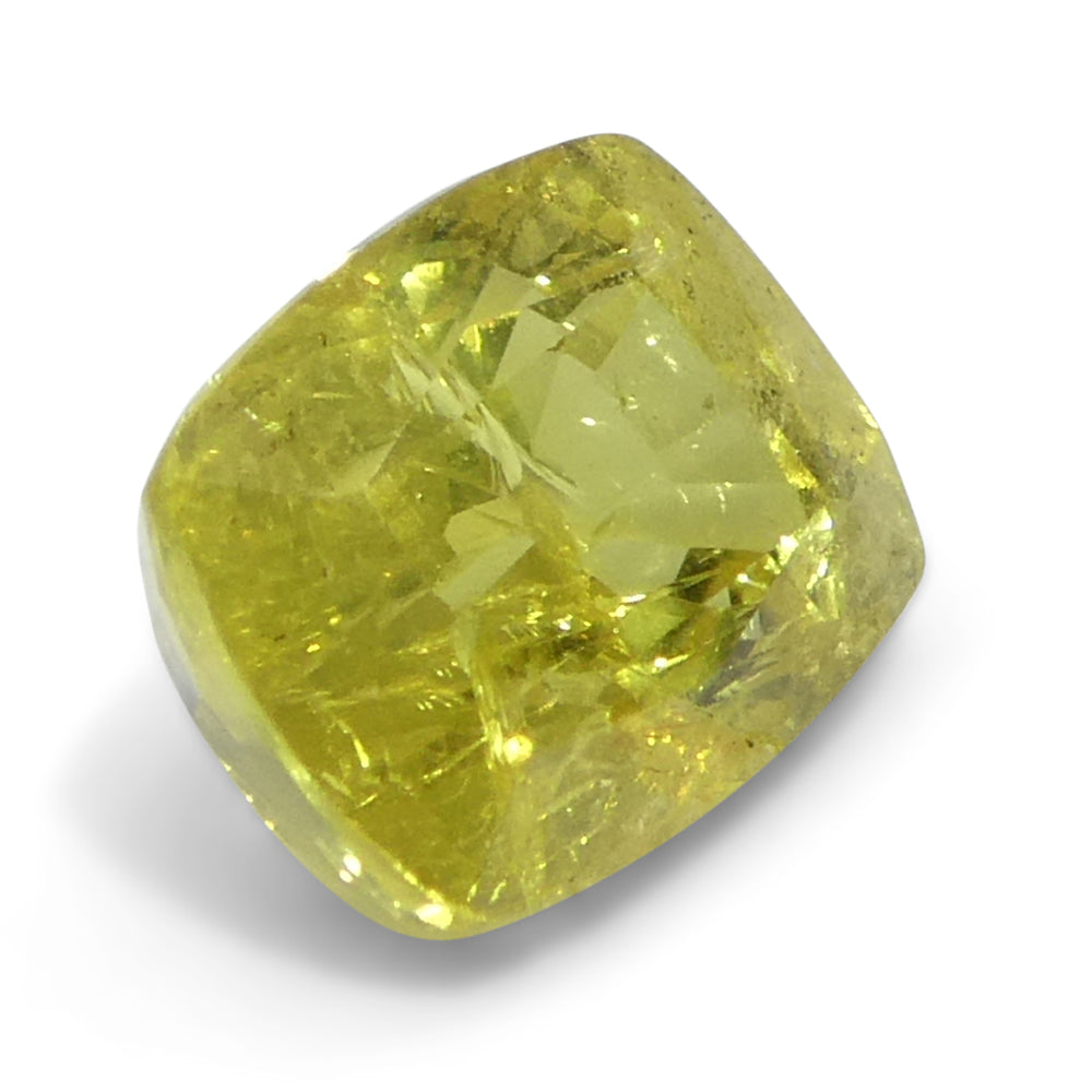 1.52ct Cushion Yellow Sapphire from Tanzania - Skyjems Wholesale Gemstones