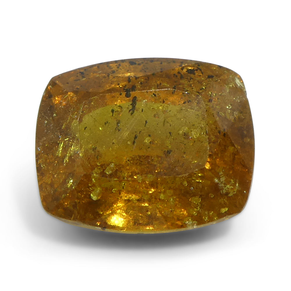 4.84ct Tanzanian Orange Sapphire, Cushion Cut Unheated Gemstone from SkyJems Canadian Gem Specialists