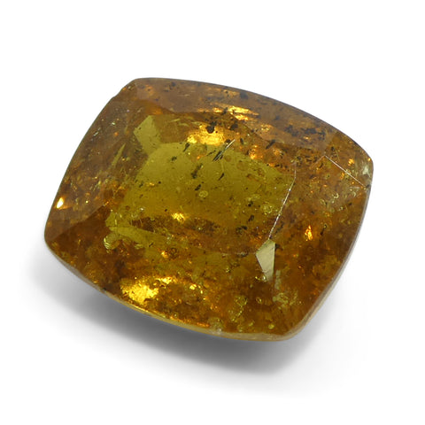 4.84ct Cushion Orange Sapphire from Tanzania Unheated