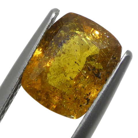 4.84ct Cushion Orange Sapphire from Tanzania Unheated