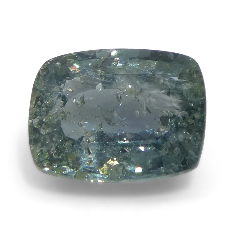 Sapphire 1.63 cts 7.18 x 5.65 x 3.75 mm Cushion Greenish-Blue  $660