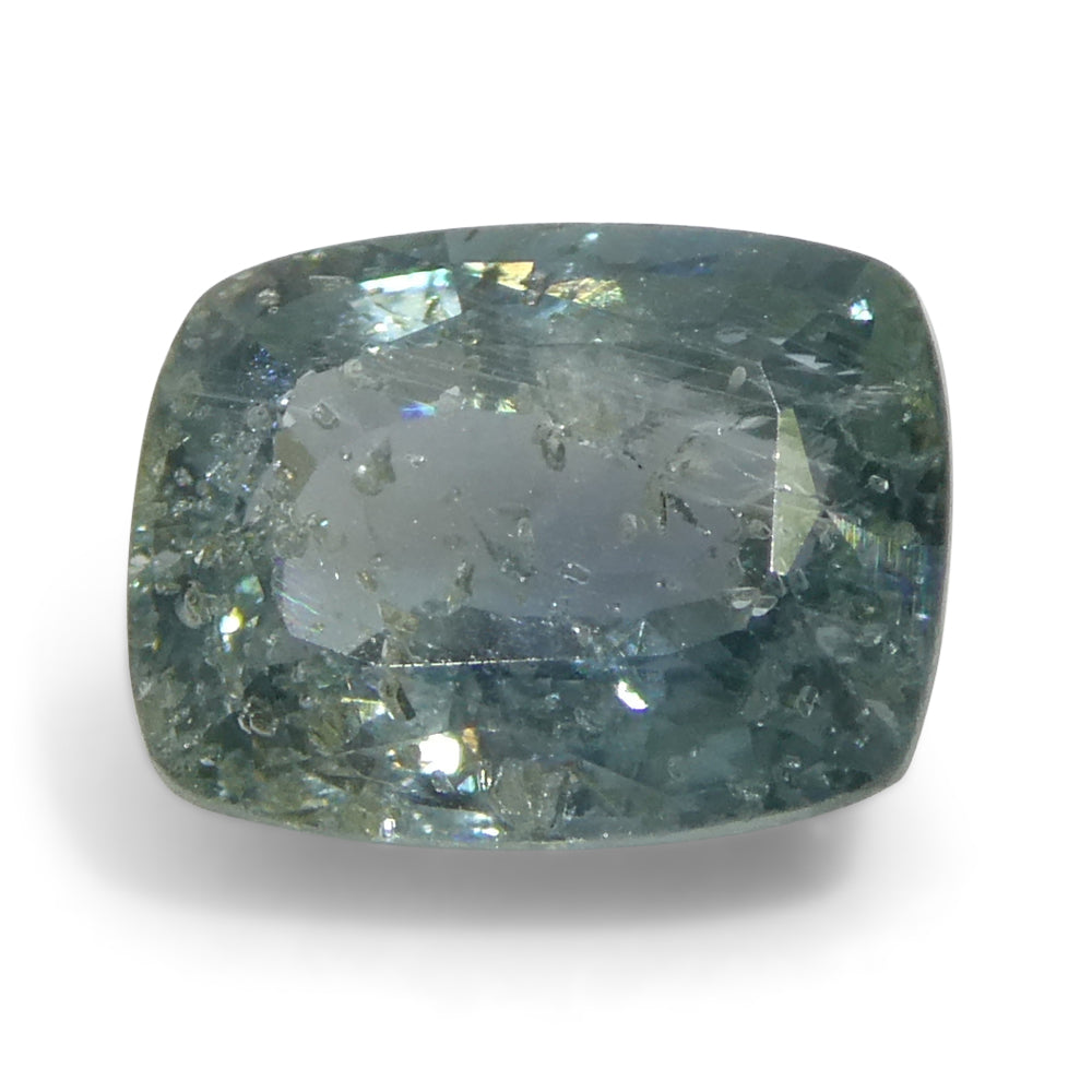 1.63ct Cushion Teal Blue Sapphire from Tanzania Unheated - Skyjems Wholesale Gemstones