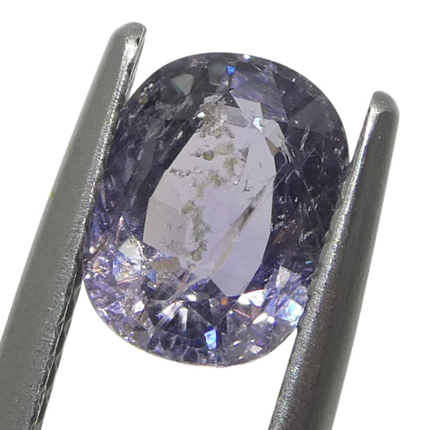 1.82ct Cushion Purple Sapphire from Tanzania Unheated