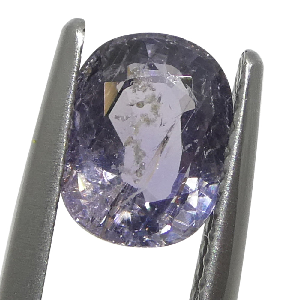 1.82ct Cushion Purple Sapphire from Tanzania Unheated - Skyjems Wholesale Gemstones