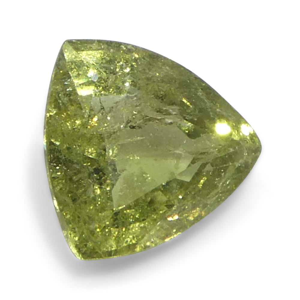 1.41ct Trillion Green Sapphire from Tanzania Unheated - Skyjems Wholesale Gemstones