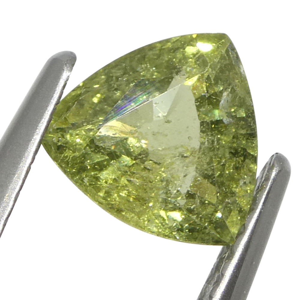 1.41ct Trillion Green Sapphire from Tanzania Unheated - Skyjems Wholesale Gemstones