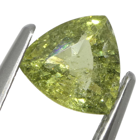 1.41ct Trillion Green Sapphire from Tanzania Unheated