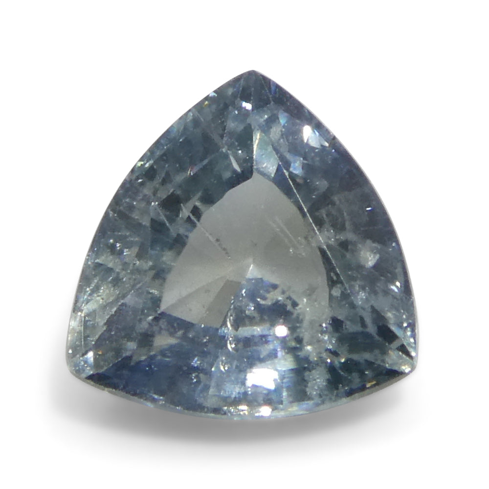 Sapphire 1.48 cts 6.86 x 6.79 x 3.96 mm Trillion Slightly Greenish Blue  $600