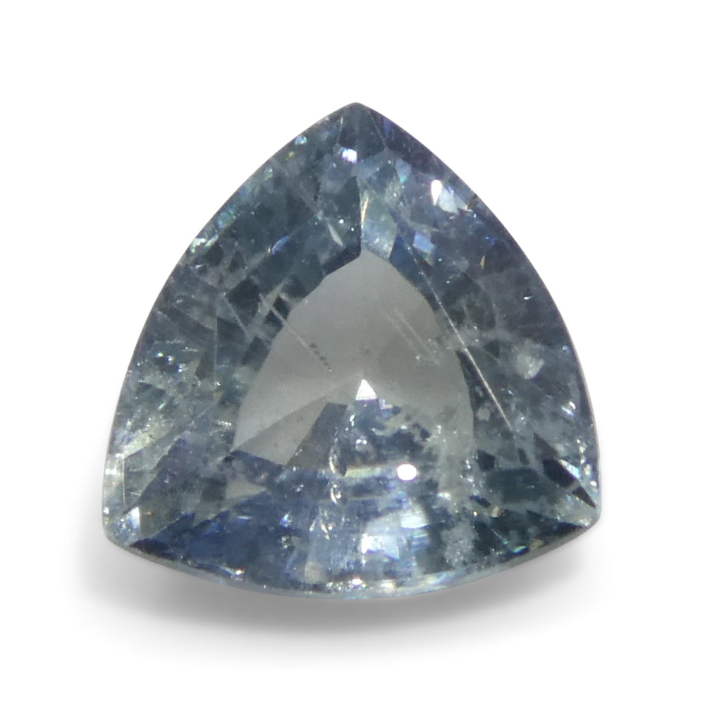 1.48ct Trillion Teal Blue Sapphire from Tanzania Unheated - Skyjems Wholesale Gemstones