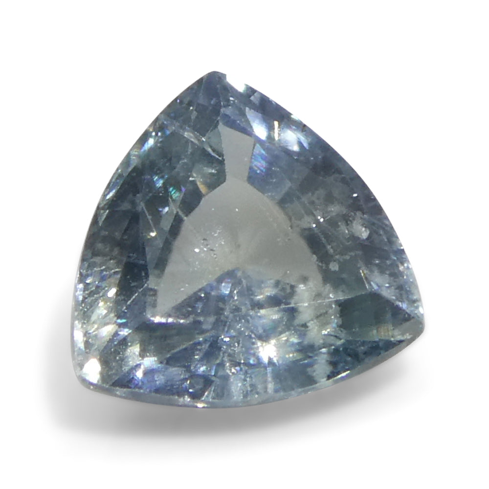 1.48ct Trillion Teal Blue Sapphire from Tanzania Unheated - Skyjems Wholesale Gemstones