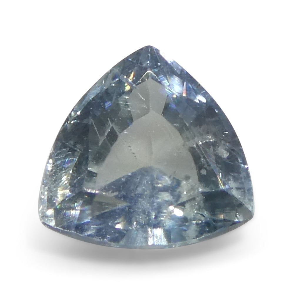 1.48ct Trillion Teal Blue Sapphire from Tanzania Unheated - Skyjems Wholesale Gemstones