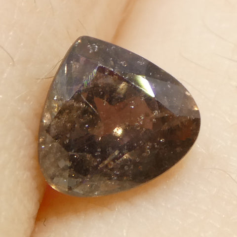 1.51ct Pear Brownish-Pink Sapphire from Tanzania Unheated