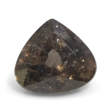 1.51ct Pear Brownish-Pink Sapphire from Tanzania Unheated - Skyjems Wholesale Gemstones