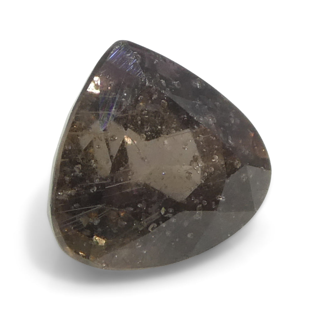 1.51ct Pear Brownish-Pink Sapphire from Tanzania Unheated - Skyjems Wholesale Gemstones