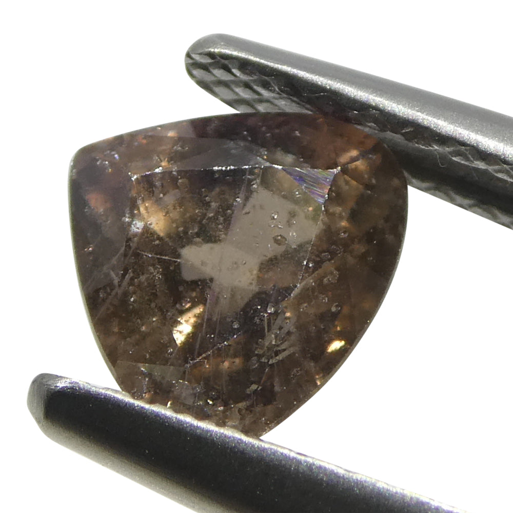 1.51ct Pear Brownish-Pink Sapphire from Tanzania Unheated - Skyjems Wholesale Gemstones