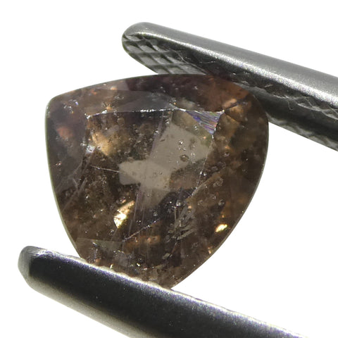 1.51ct Pear Brownish-Pink Sapphire from Tanzania Unheated