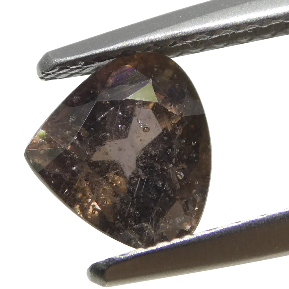 1.51ct Pear Brownish-Pink Sapphire from Tanzania Unheated - Skyjems Wholesale Gemstones