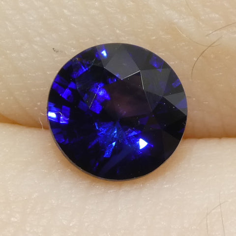 1.06ct Round Blue Sapphire from Sri Lanka