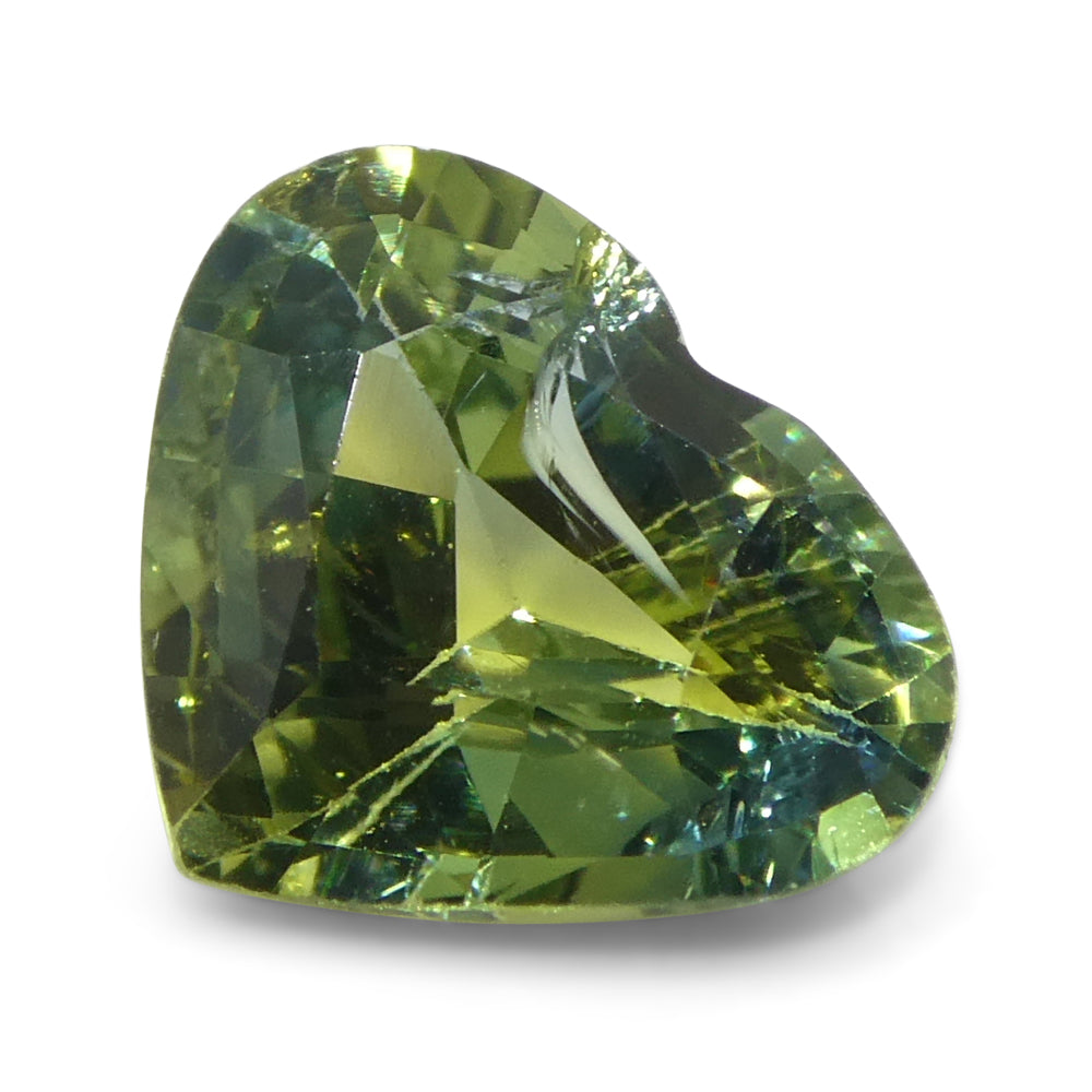 1.41ct Heart Green and Blue Sapphire from Sri Lanka - Skyjems Wholesale Gemstones